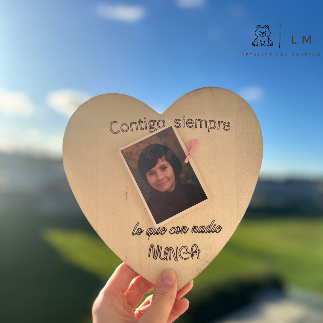 Marco en madera de fotos personalizado📸